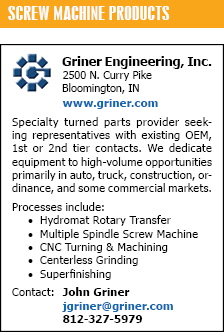 Specialty turned parts provider seeking reps